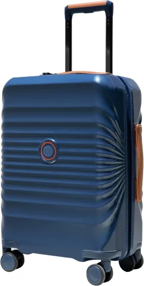 28" Lightweight Suitcase with USB Port, Expandable Storage, Wheel Lock, and Spinner Wheels, Blue