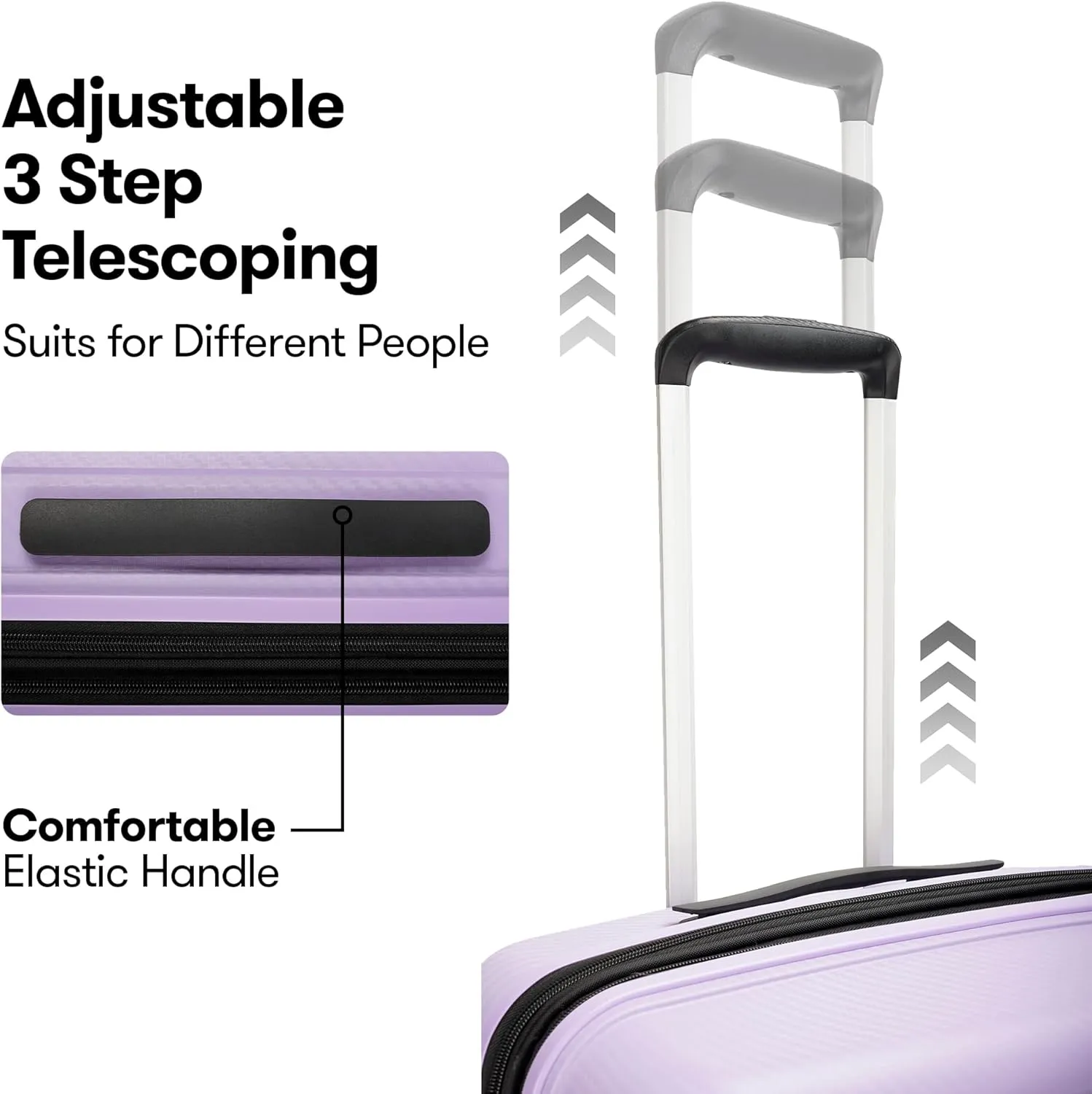 29 Inch Large Suitcase with Spinner Wheels TSA Lock Lightweight Expandable Hard Shell Luggage for Women, Purple