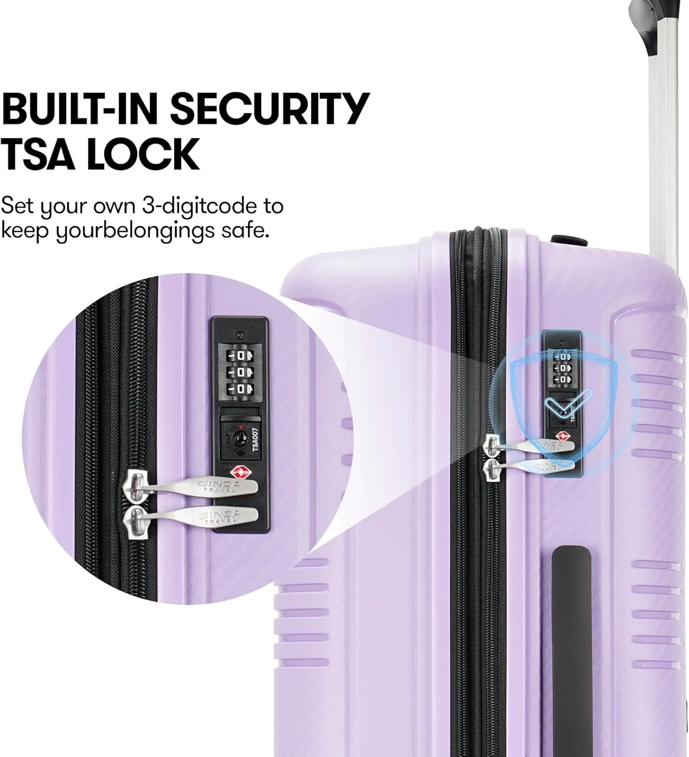 29 Inch Large Suitcase with Spinner Wheels TSA Lock Lightweight Expandable Hard Shell Luggage for Women, Purple