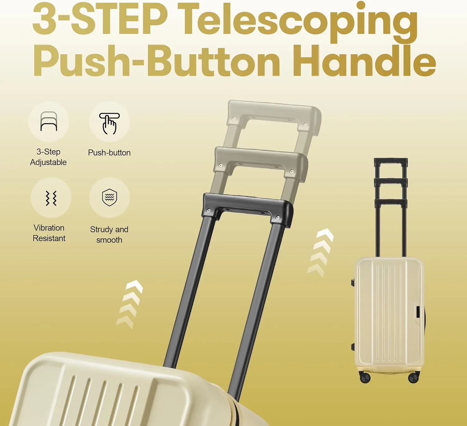 30inch Hardside large suitcase, Trunk Luggage with Spinner Wheels,Lightweight Suitcase with TSA Lock,30%/70% Split Opening20inch.24inch.30inch Pale Yellow