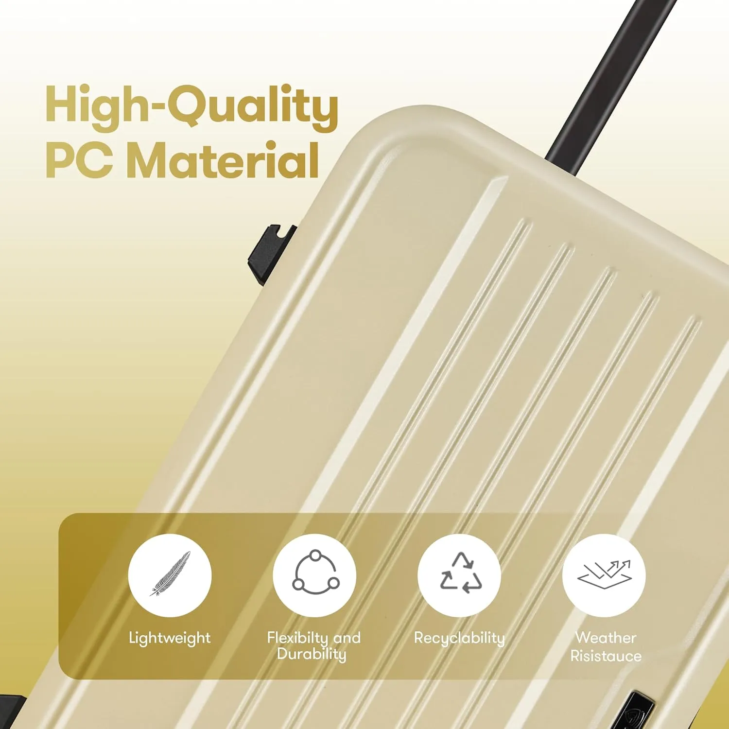 30inch Hardside large suitcase, Trunk Luggage with Spinner Wheels,Lightweight Suitcase with TSA Lock,30%/70% Split Opening20inch.24inch.30inch Pale Yellow