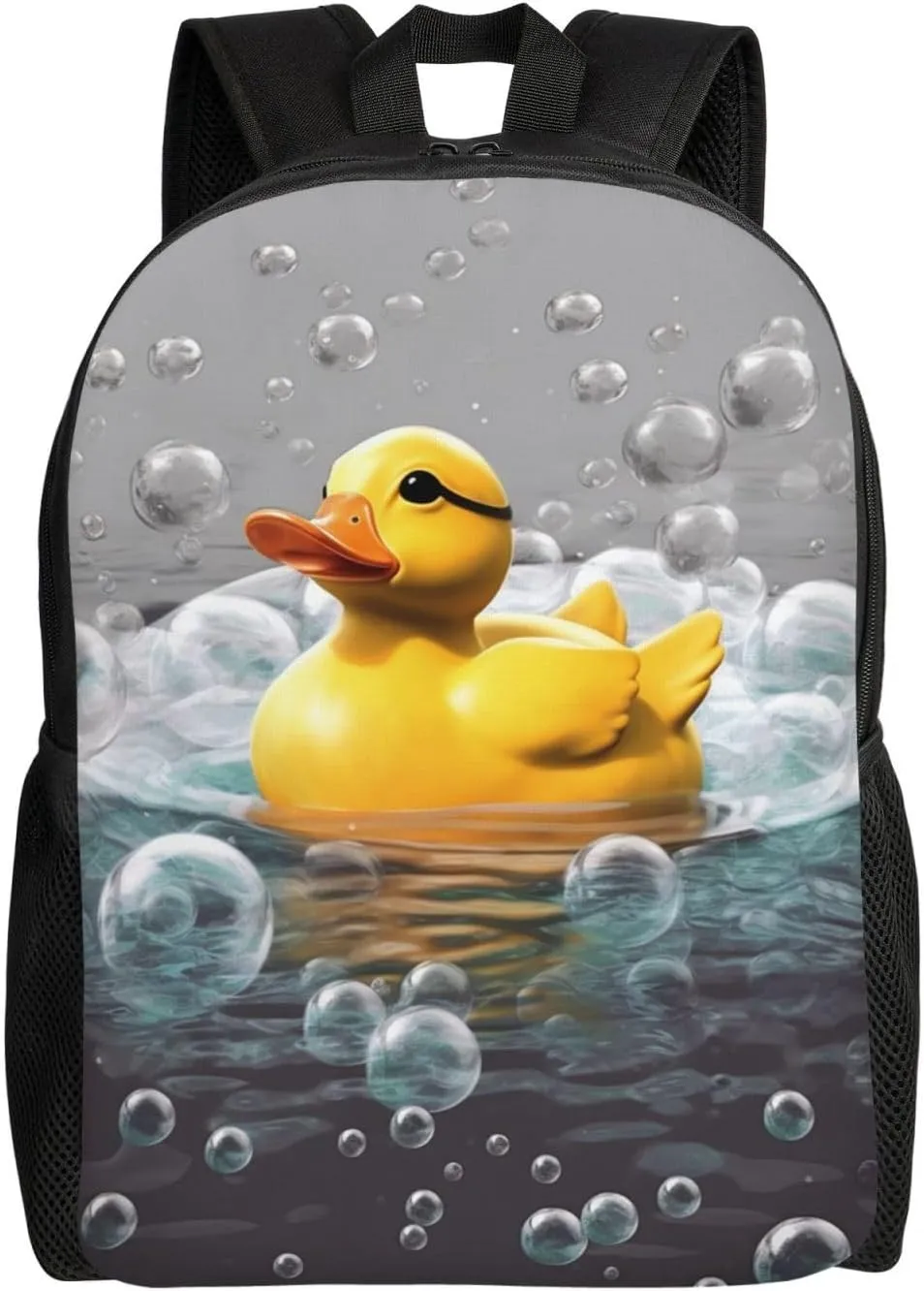 Bubble Duck Travel Backpack for Women Men Large Laptop Bag 16.1Inch College Bag Casual Daypack