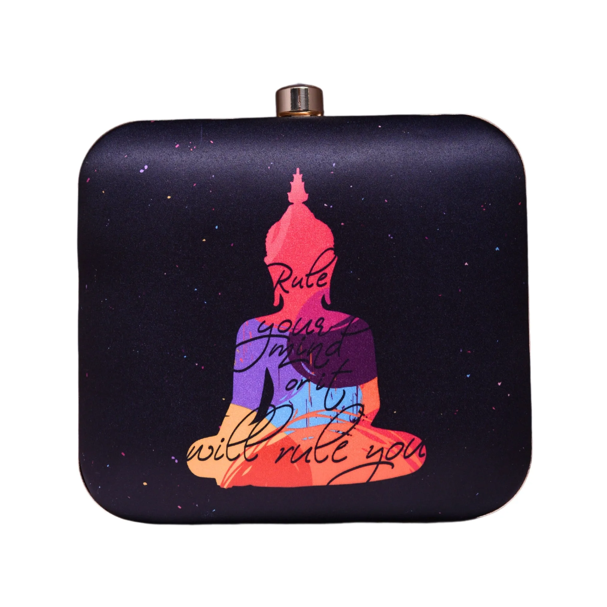 Buddha Printed Clutch