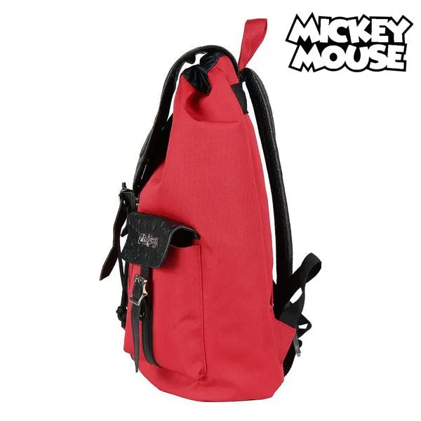 Casual Backpack Mickey Mouse Red Black