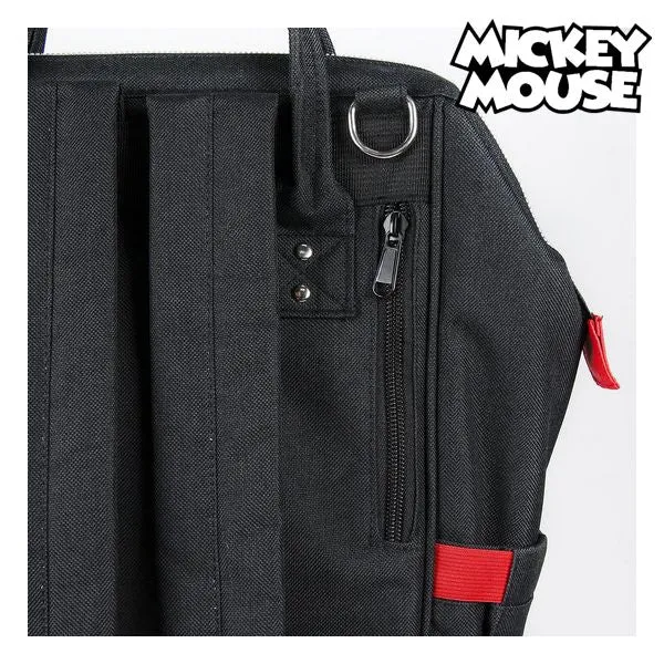 Casual Backpack Mickey Mouse Red Black