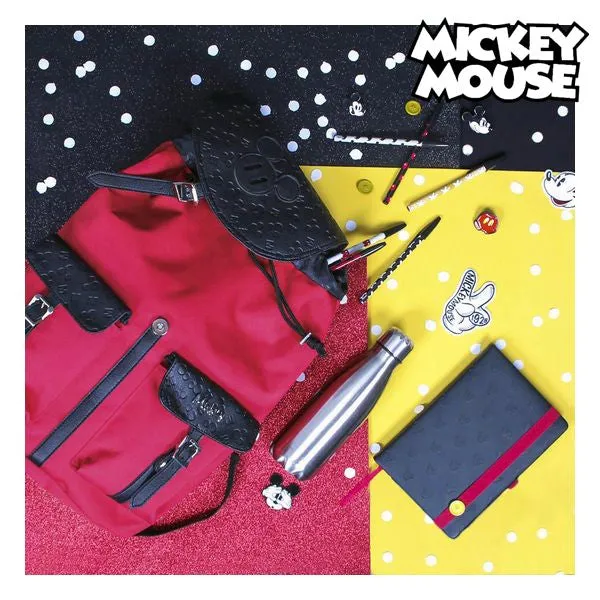 Casual Backpack Mickey Mouse Red Black