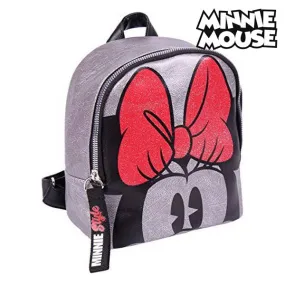 Casual Backpack Minnie Mouse (18 x 21 x 10 cm) Silver
