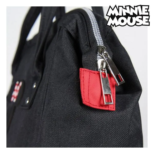 Casual Backpack Minnie Mouse Black Red
