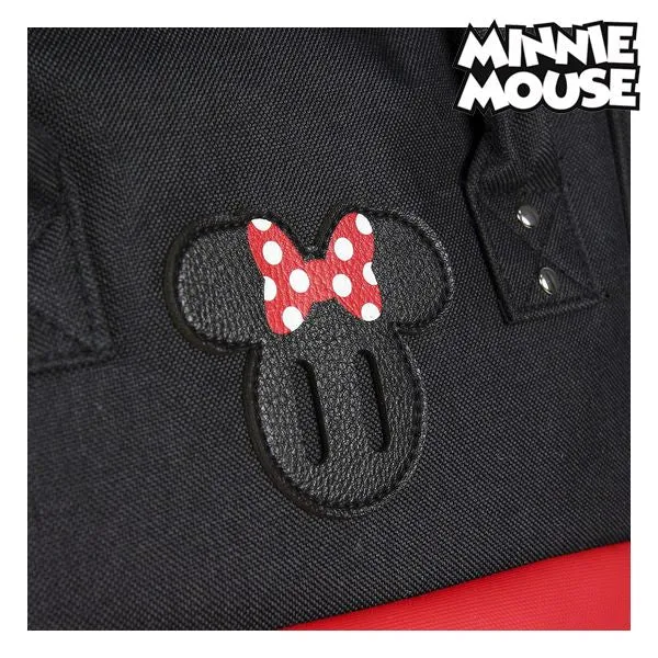 Casual Backpack Minnie Mouse Black Red