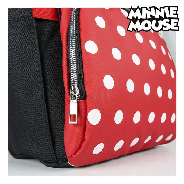 Casual Backpack Minnie Mouse Black Red