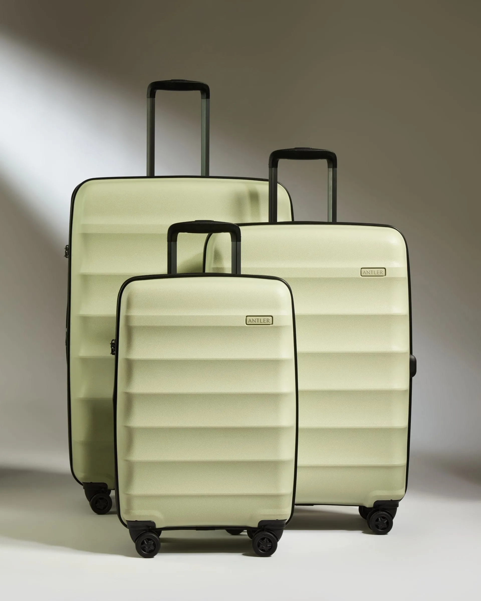 Expandable Cabin Suitcase Set in Pale Green - Juno
