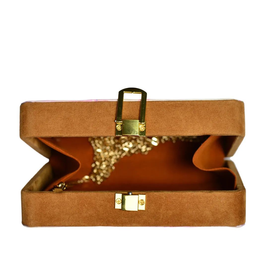 Floral Printed MDF Clutch