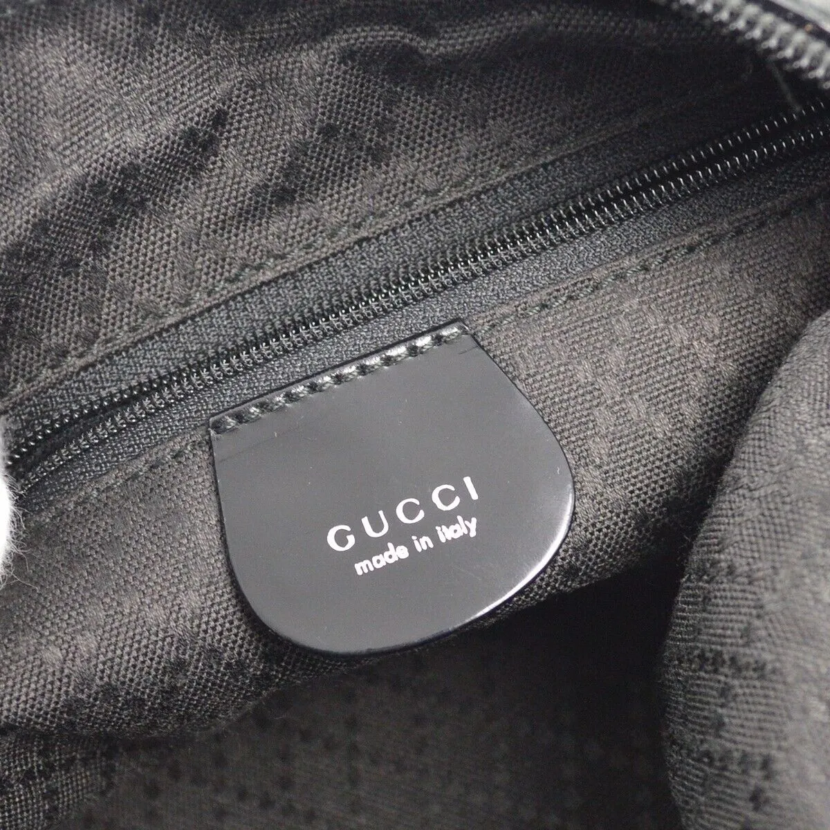 Gucci Black Bamboo Hobo Handbag
