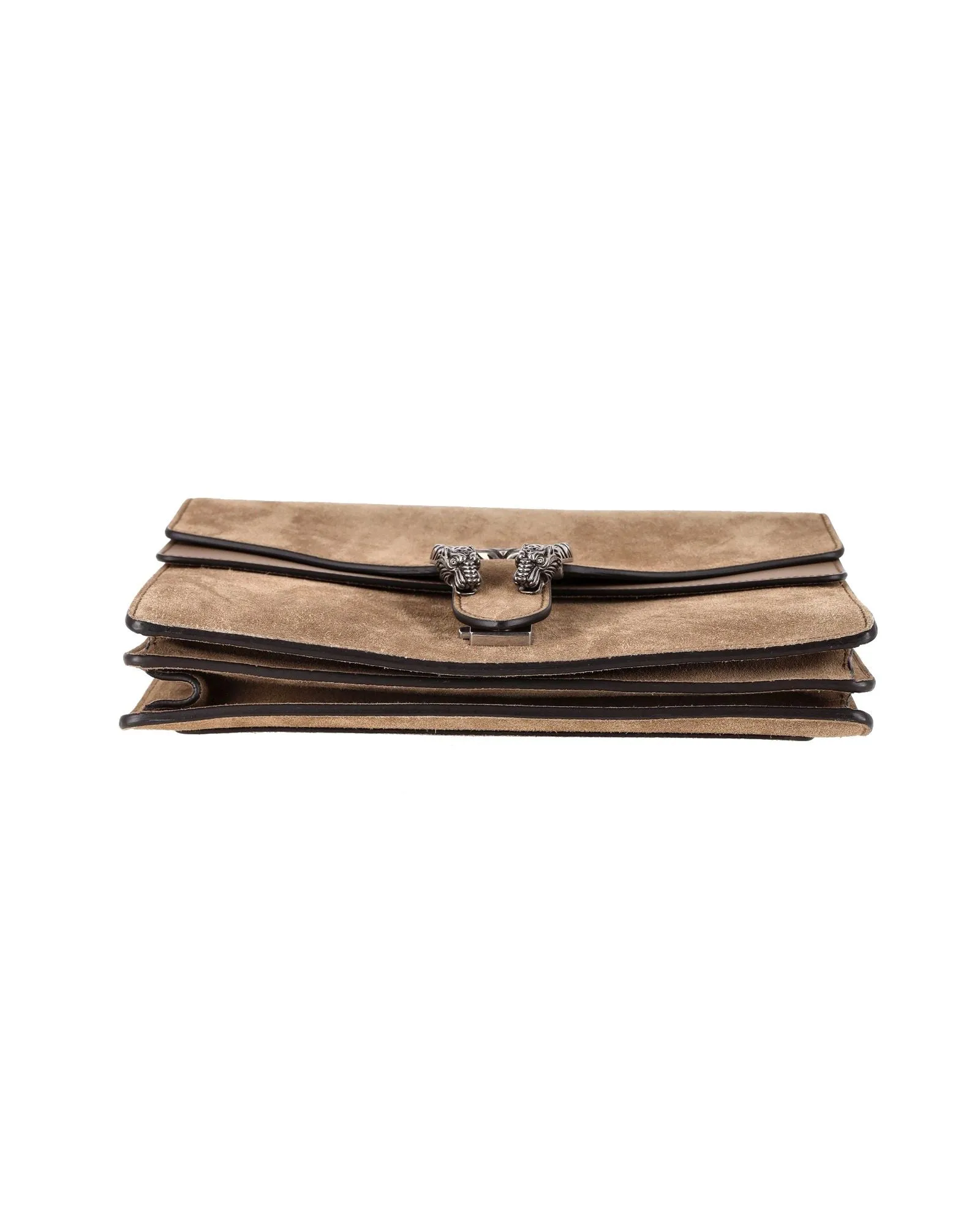 Gucci Medium Dionysus Chain Handbag in Beige Suede