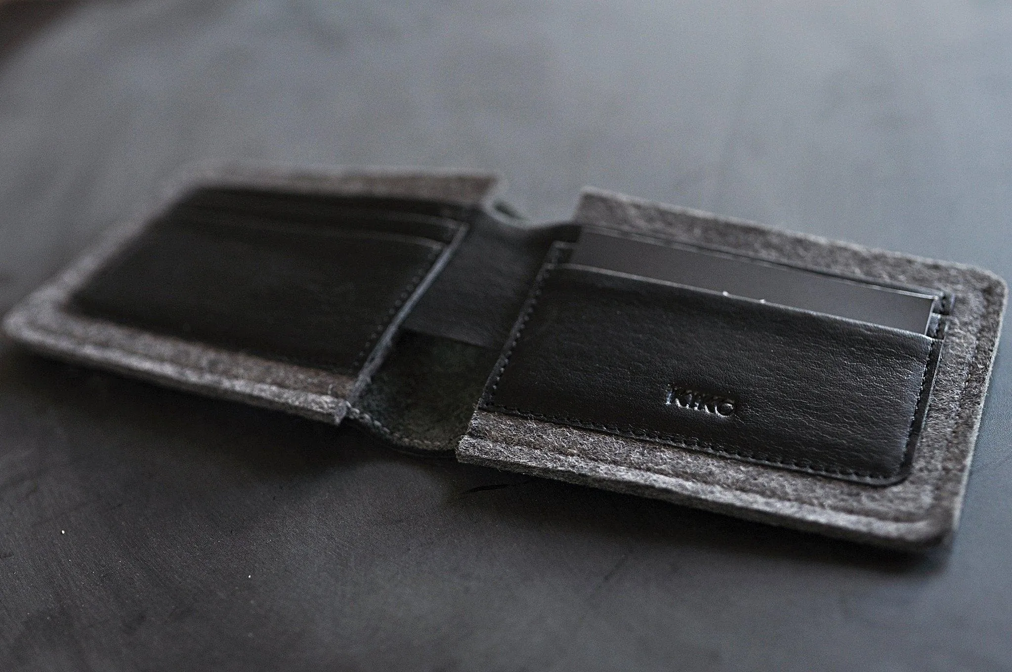 Kiko Leather Dual Textured Wallet