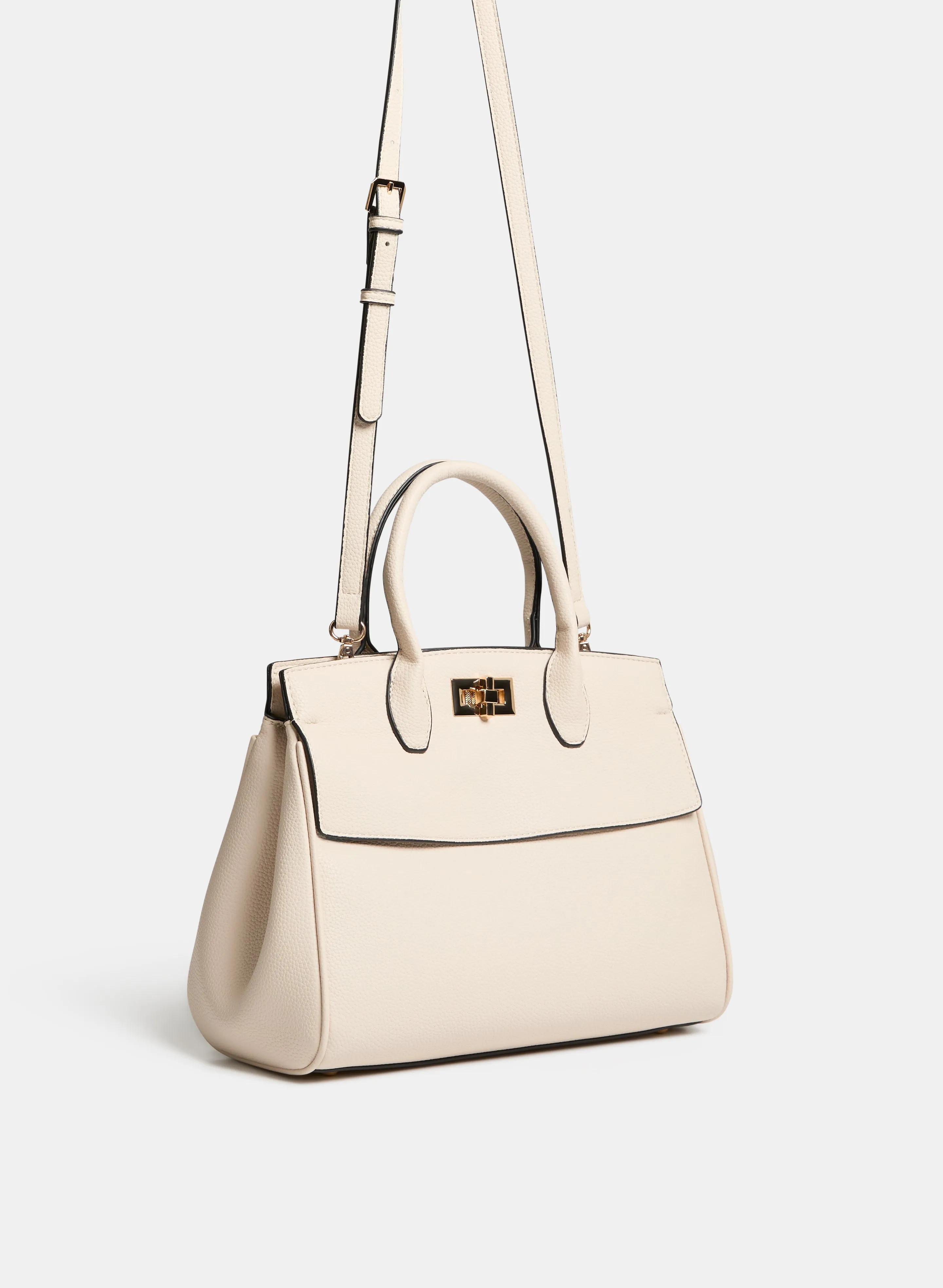 Pebble Grain Vegan Leather Handbag