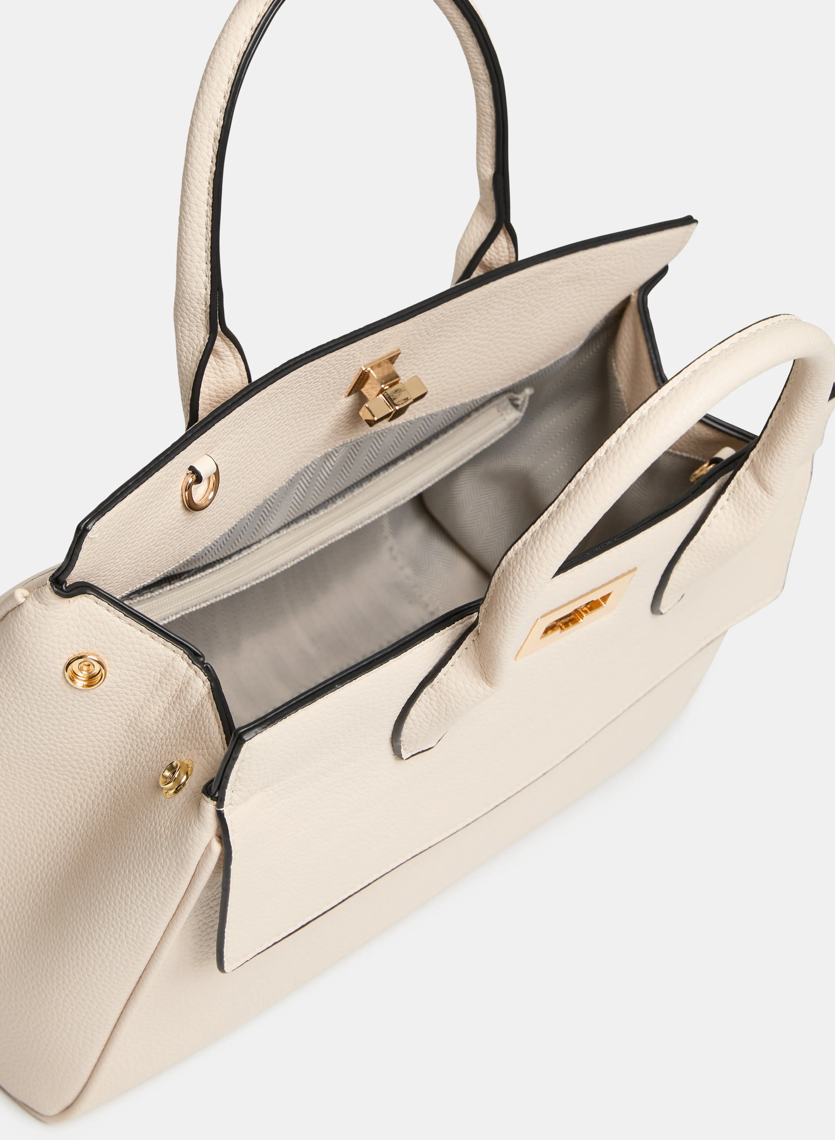 Pebble Grain Vegan Leather Handbag