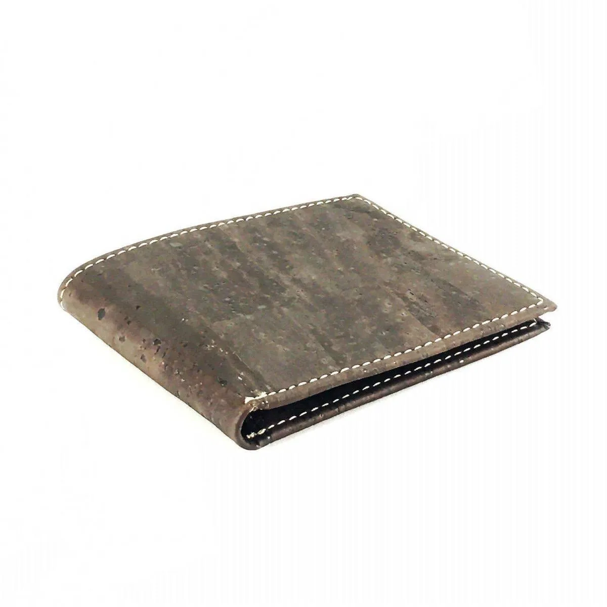 Slim Cork Wallet Minimalist Vegan Wallet for Men in Brown