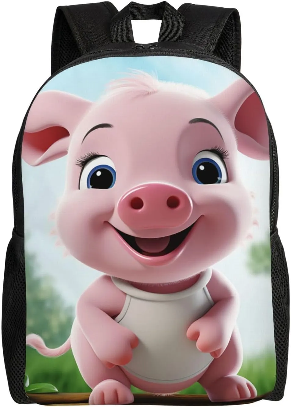 Smiling Travel Backpack for Women Men Large Laptop Bag 16.1Inch College Bag Casual Daypack