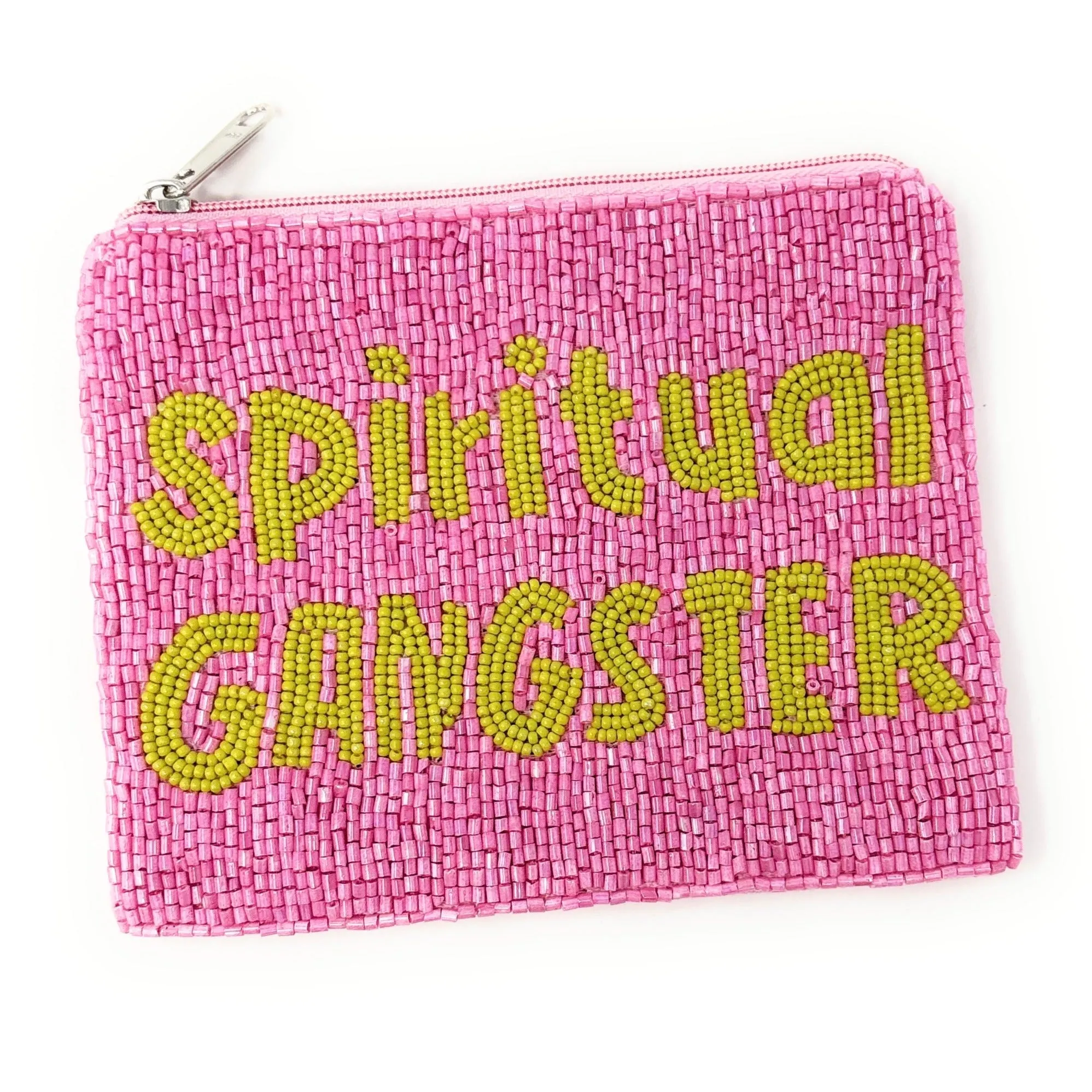 Spiritual Gangster Beaded Pouch Purse