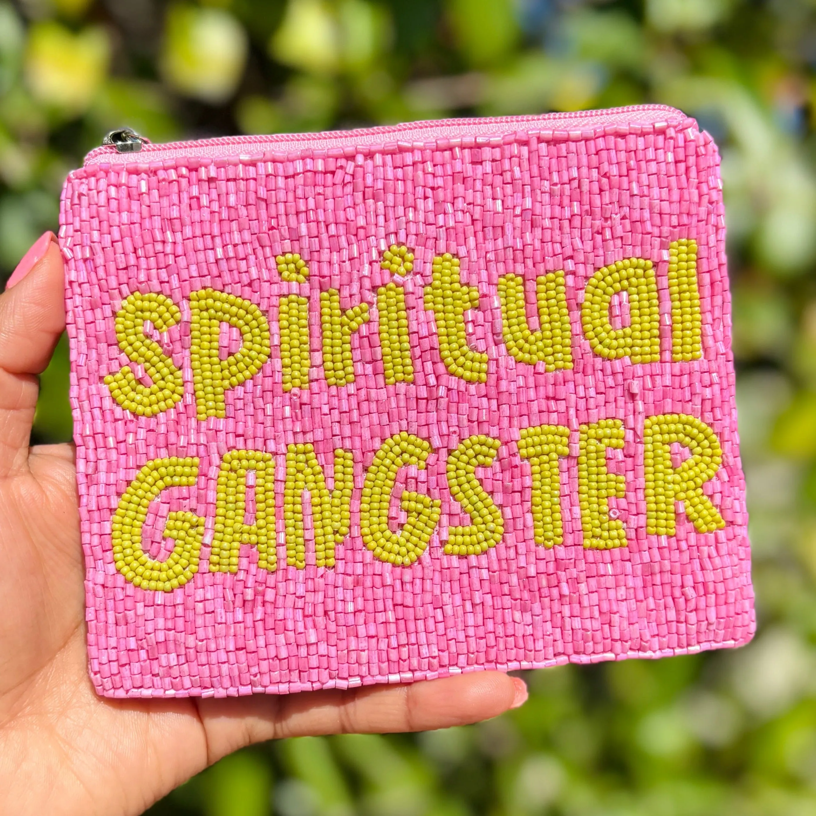 Spiritual Gangster Beaded Pouch Purse