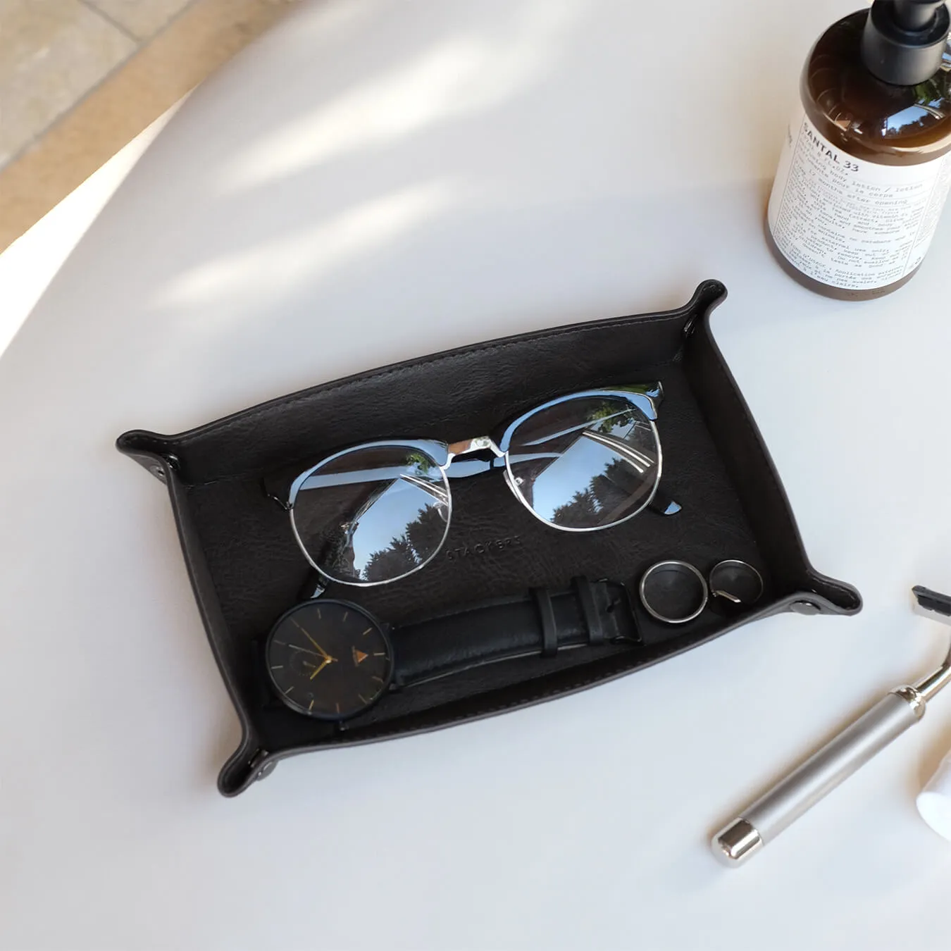 Stackers Mens Small Black Catchall