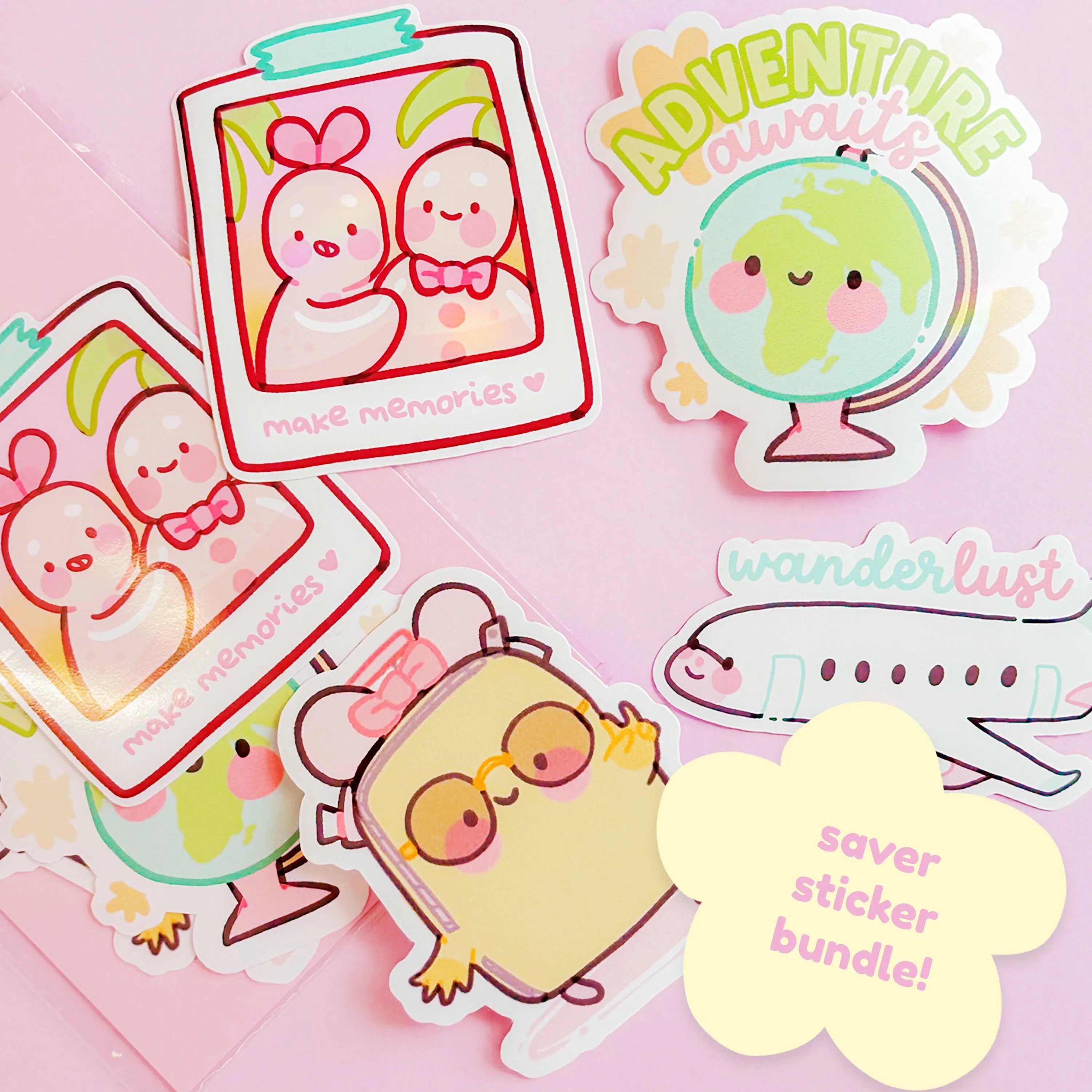 Travel Die-Cut Sticker Set - Adventure Awaits Bundle