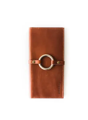 Women's Bifold Brown Leather Wallet - N02