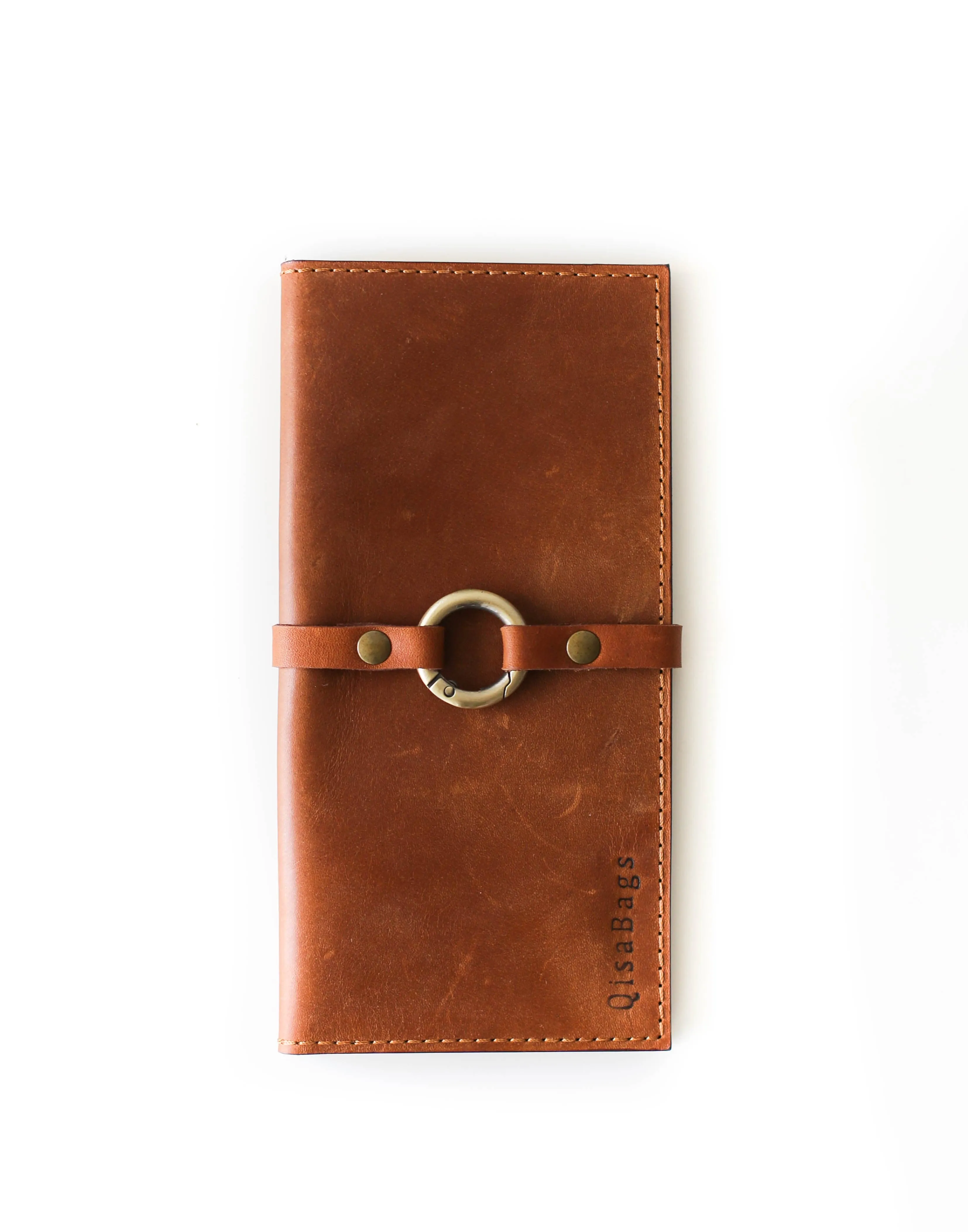 Women's Bifold Brown Leather Wallet - N02